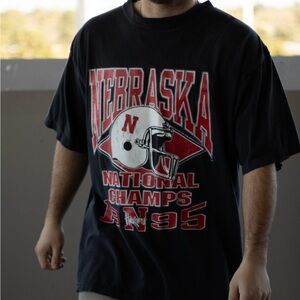 Vintage 1995 Nebraska Football National Championship Tee